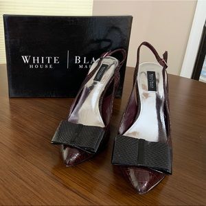 White House Black Market Rudy Slingback Heels